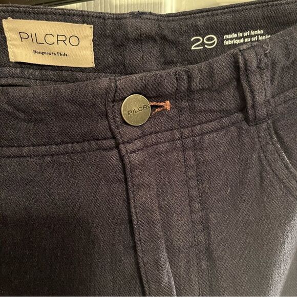 Anthropologie Pilcro Midnight Blue Wide Leg Pants - Picture 7 of 7